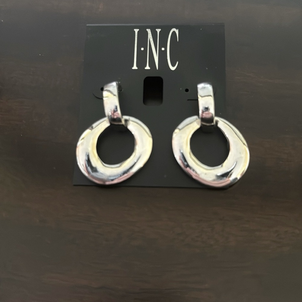 I N C Silver Earrings